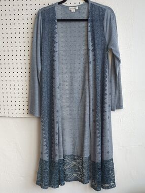 Simply Noelle Blue Open Knit Cardigan